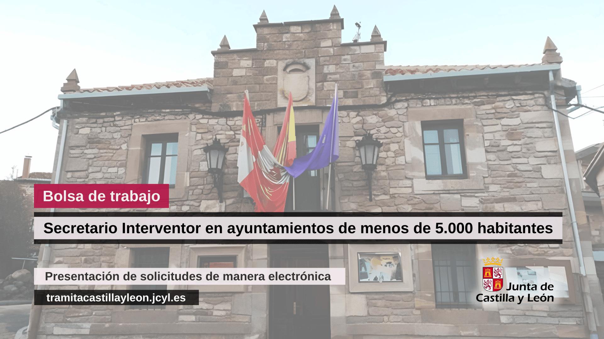 Bolsa trabajo secretario interventos ayuntamientos Junta CyL Funge UVa