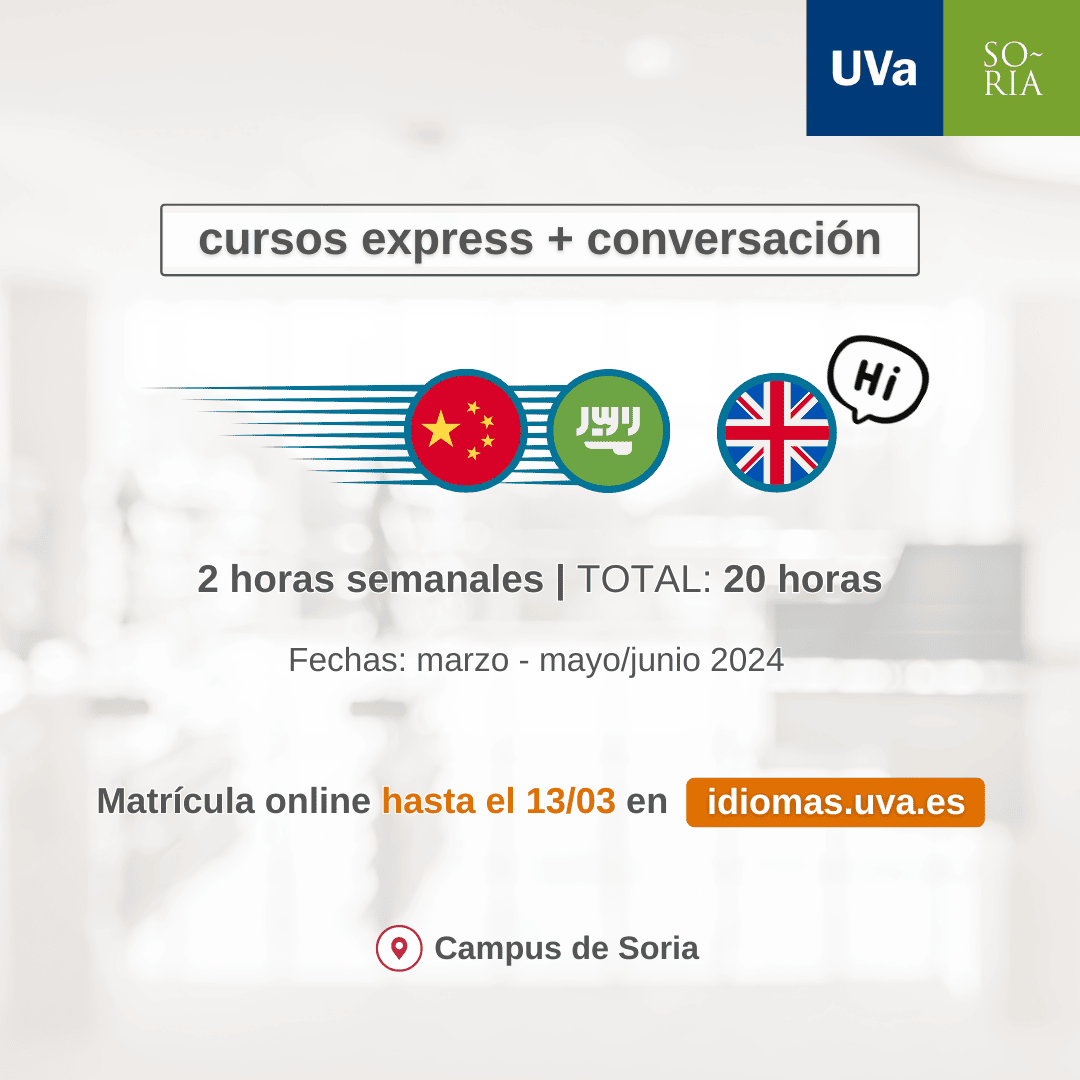 Cursos express idiomas Campus Soria UVa marzo 2023 IG